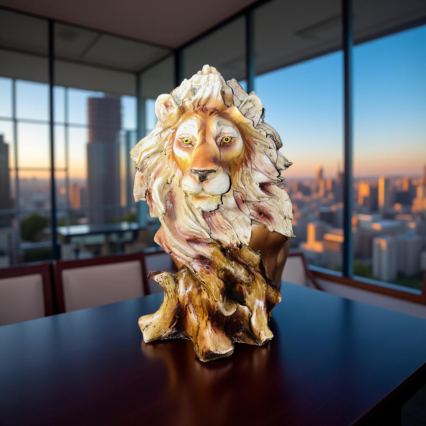 đŠ Regal Lion Head Sculpture