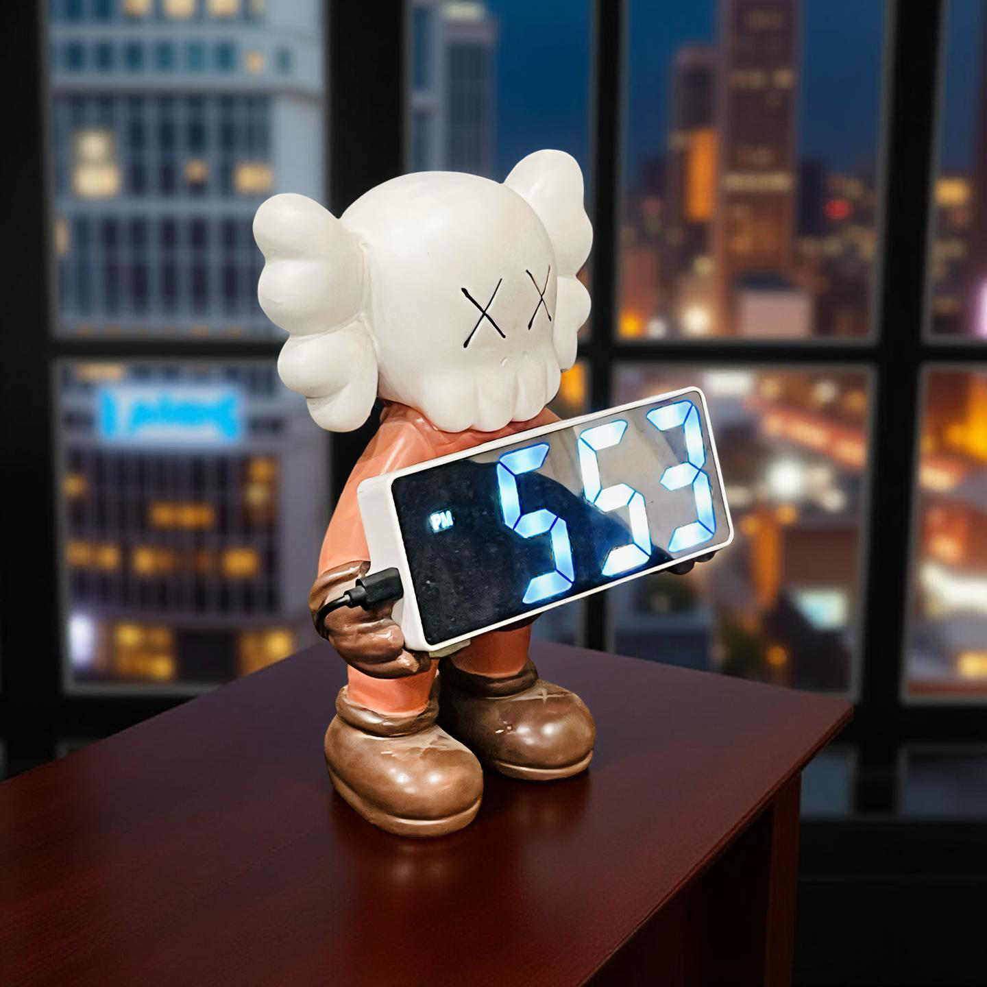 🕰️  KAWS-Inspired Digital Clock Sculpture