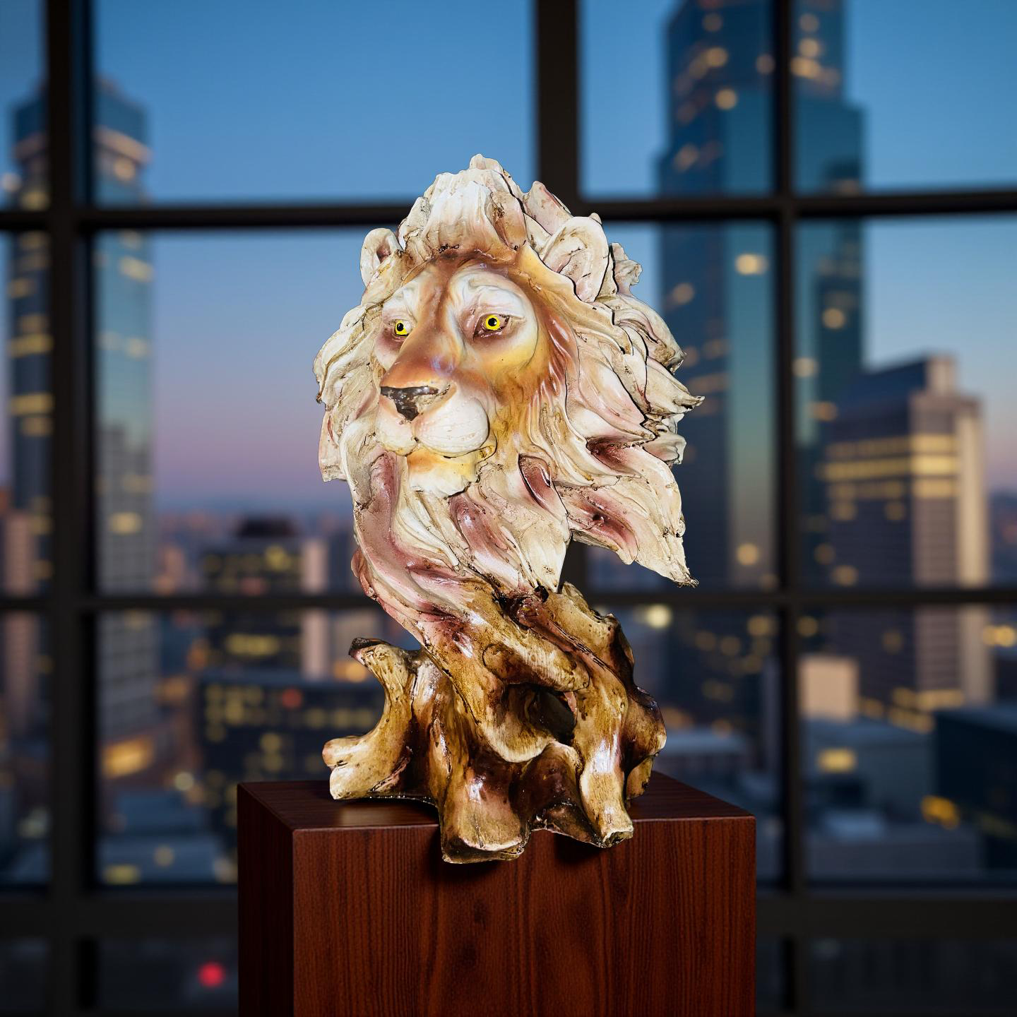 đŠ Regal Lion Head Sculpture
