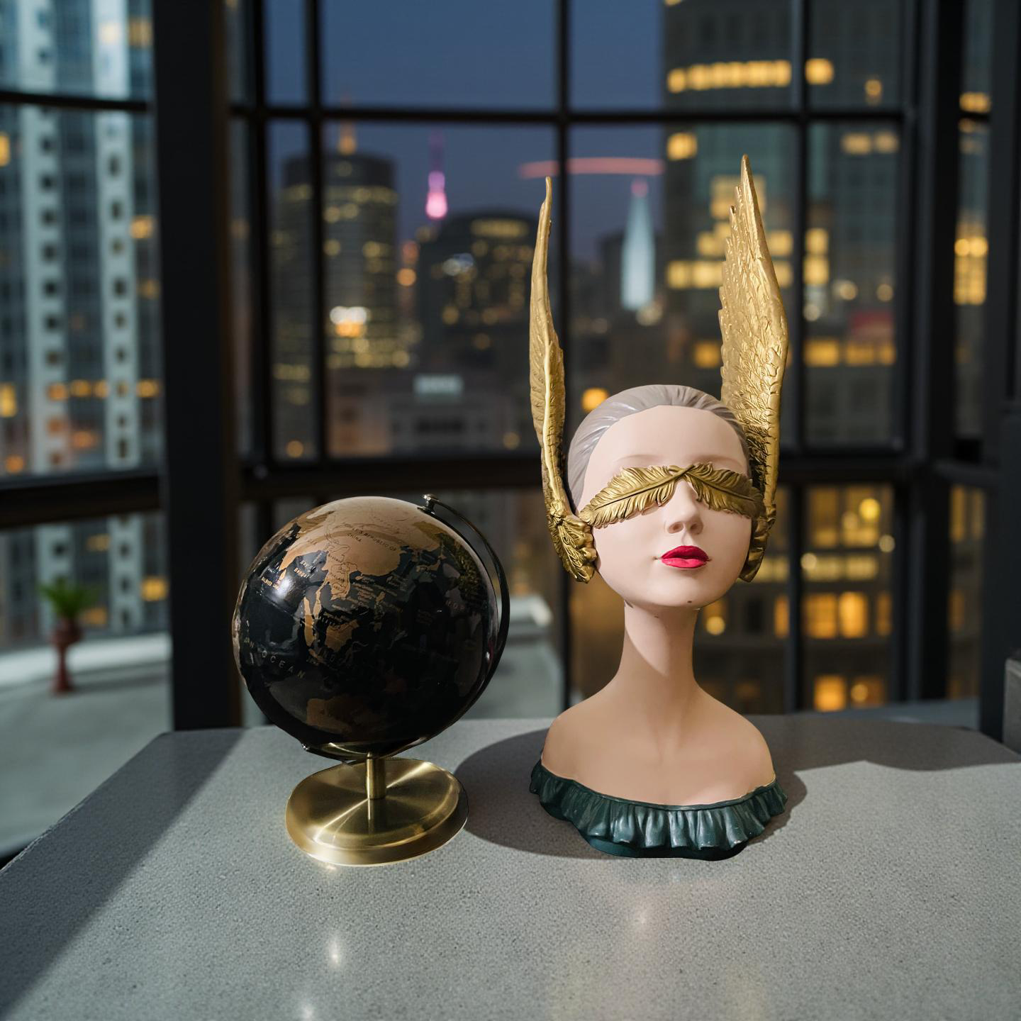 Blind Beauty β Modern Winged Muse Bust