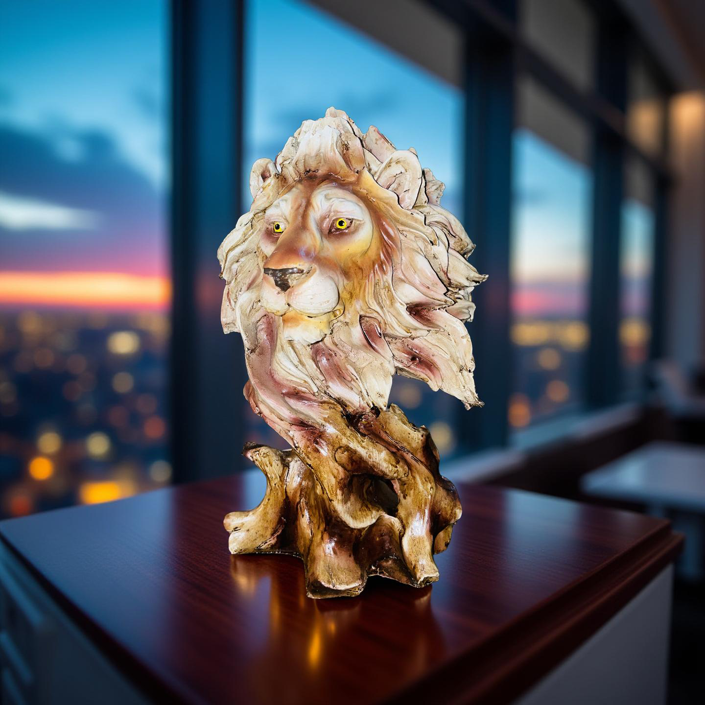 đŠ Regal Lion Head Sculpture