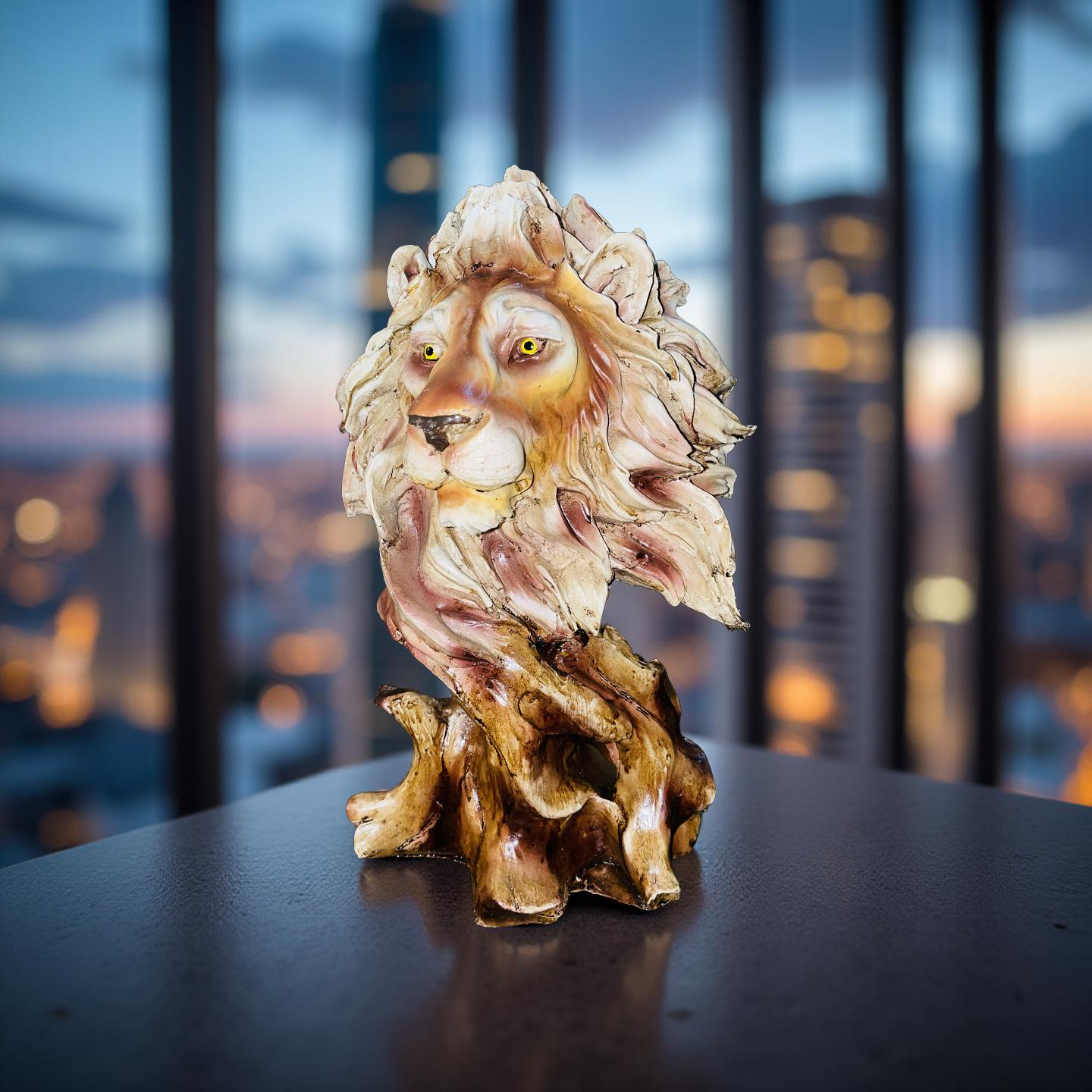 đŠ Regal Lion Head Sculpture