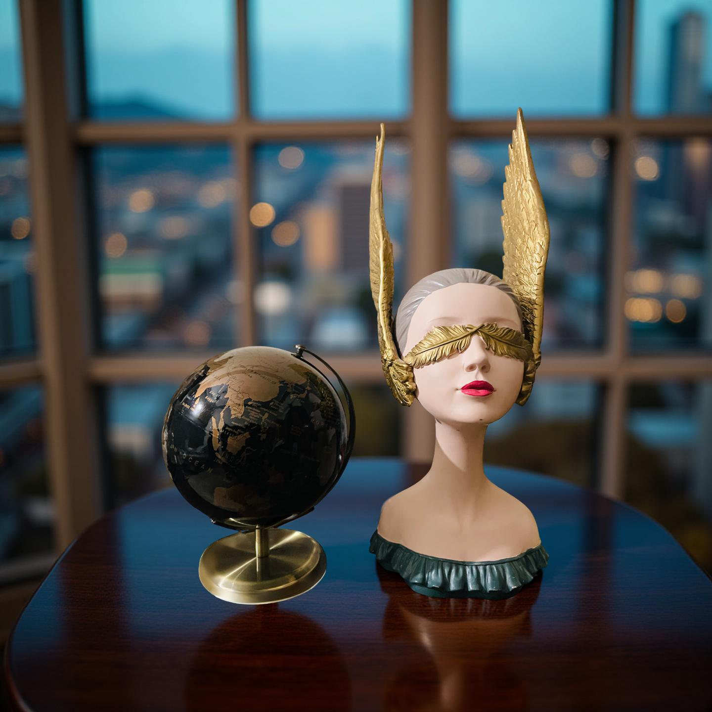 Blind Beauty β Modern Winged Muse Bust