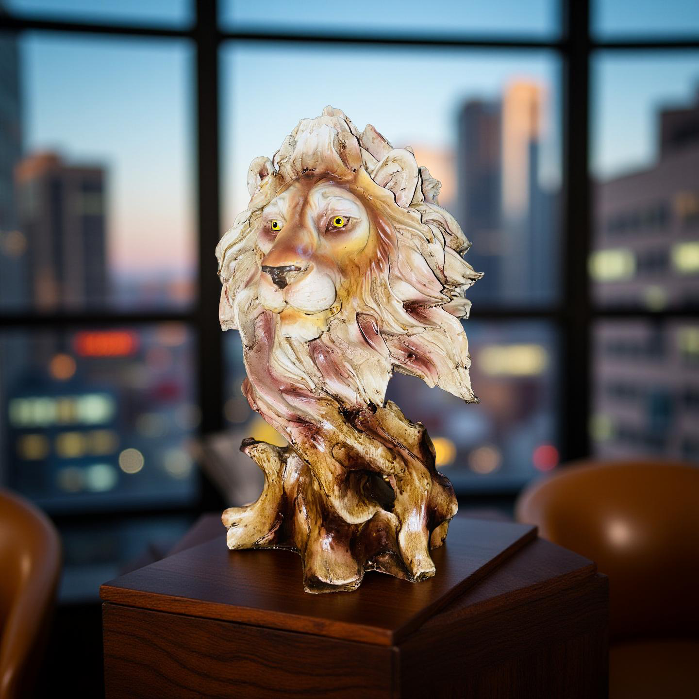 đŠ Regal Lion Head Sculpture