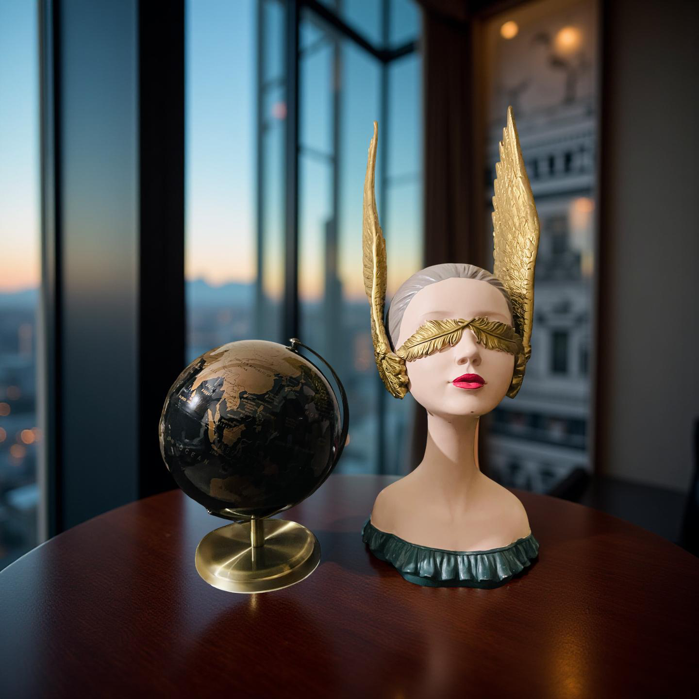 Blind Beauty β Modern Winged Muse Bust