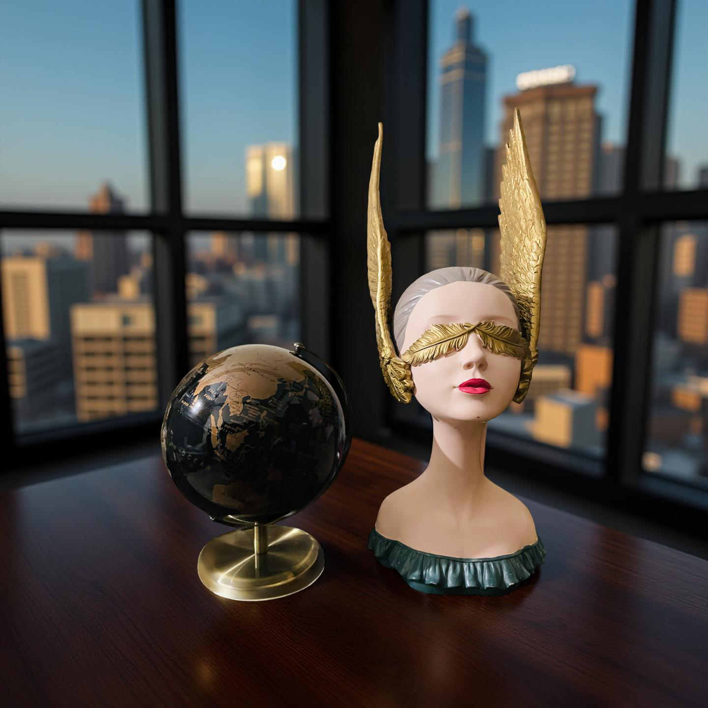 Blind Beauty β Modern Winged Muse Bust