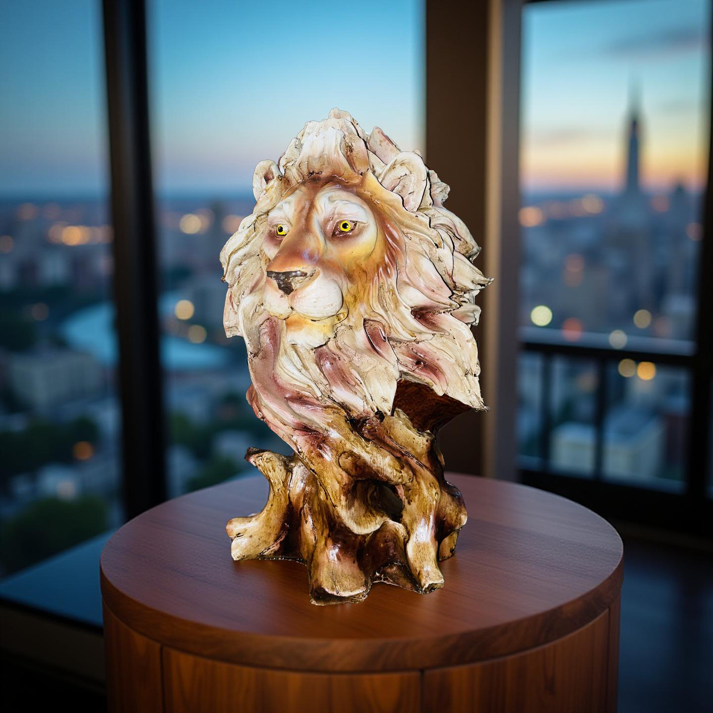 đŠ Regal Lion Head Sculpture