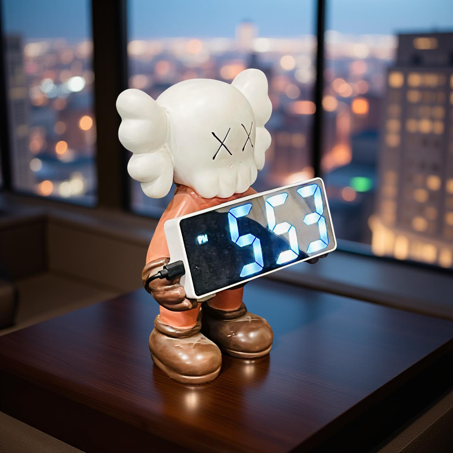 🕰️  KAWS-Inspired Digital Clock Sculpture