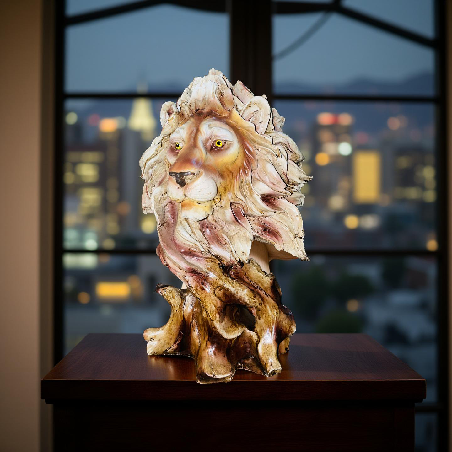 đŠ Regal Lion Head Sculpture