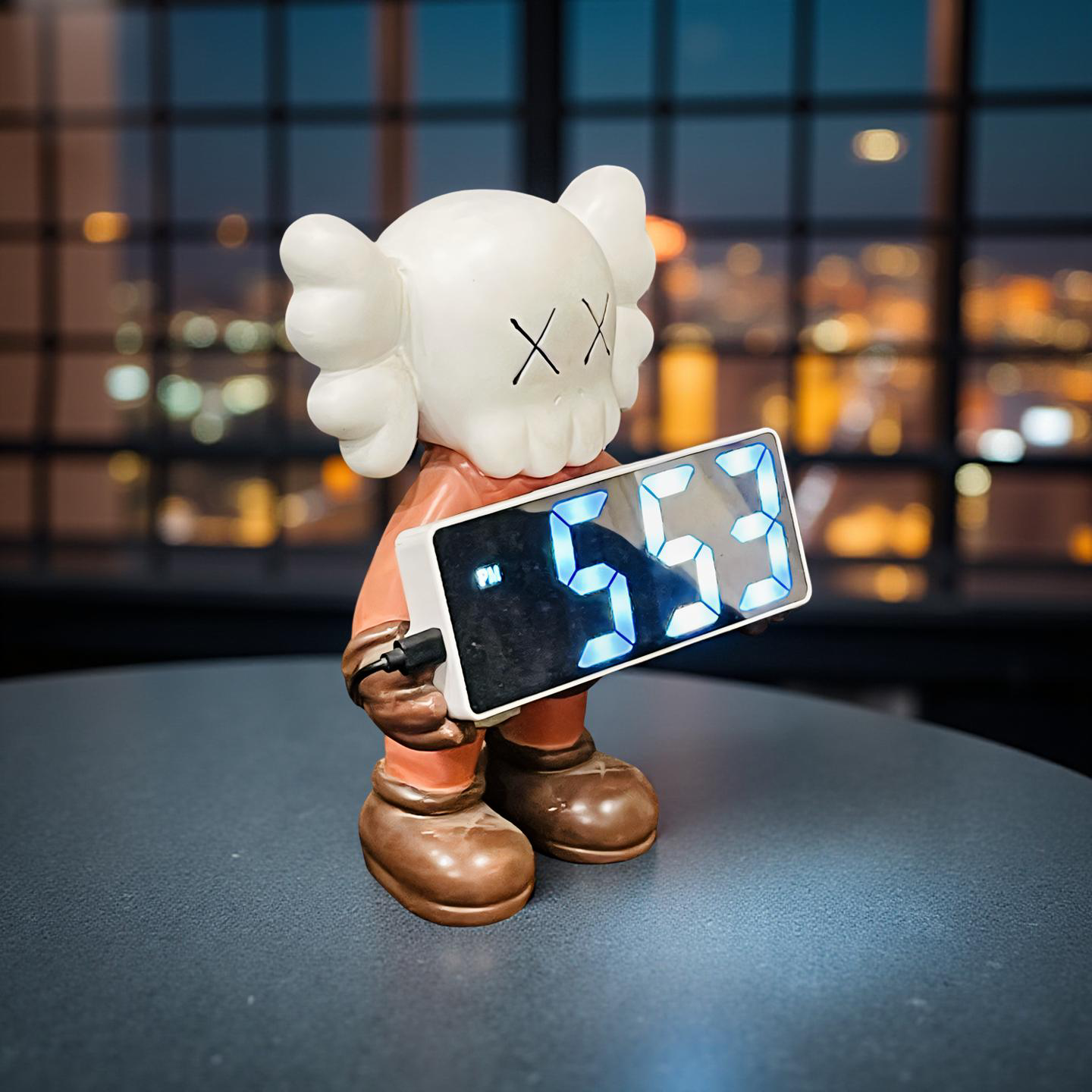 🕰️  KAWS-Inspired Digital Clock Sculpture