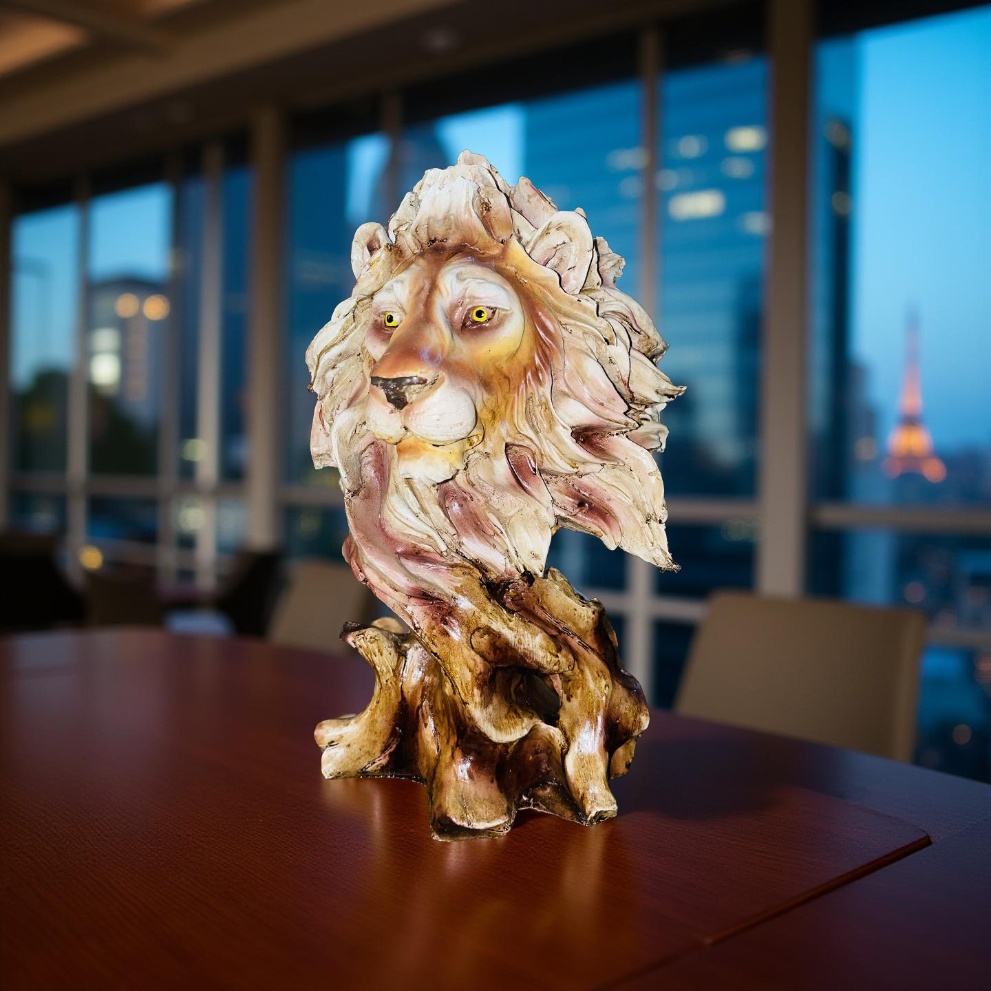 đŠ Regal Lion Head Sculpture