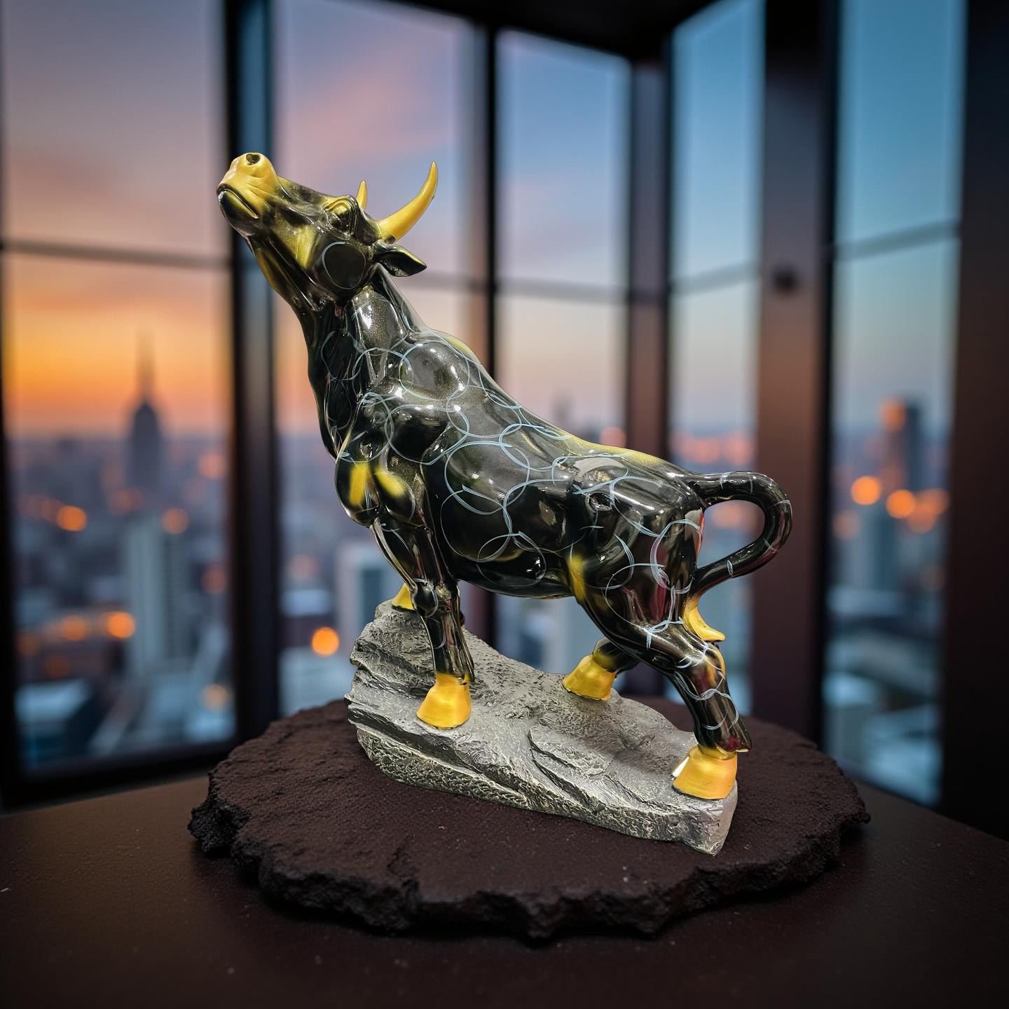 Majestic Bull Figurine – Strength & Power Decor