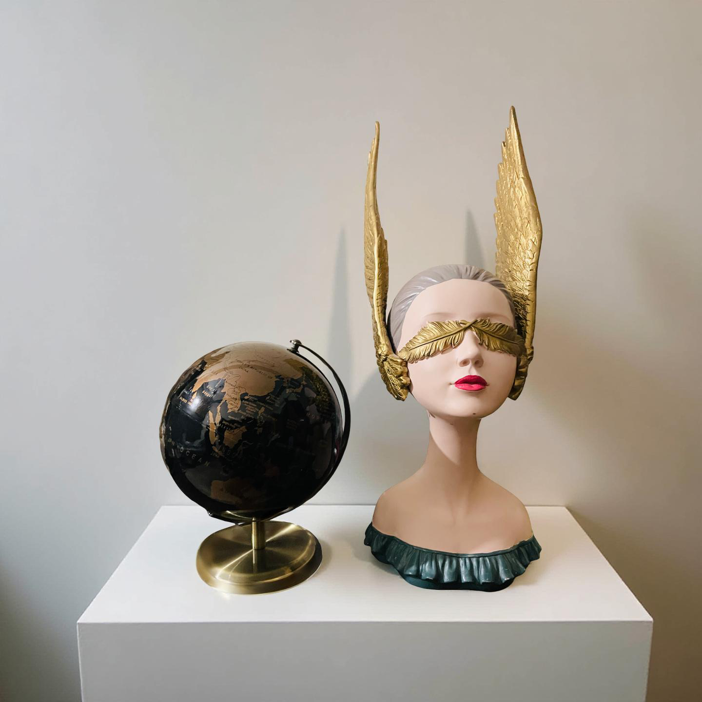 Blind Beauty β Modern Winged Muse Bust