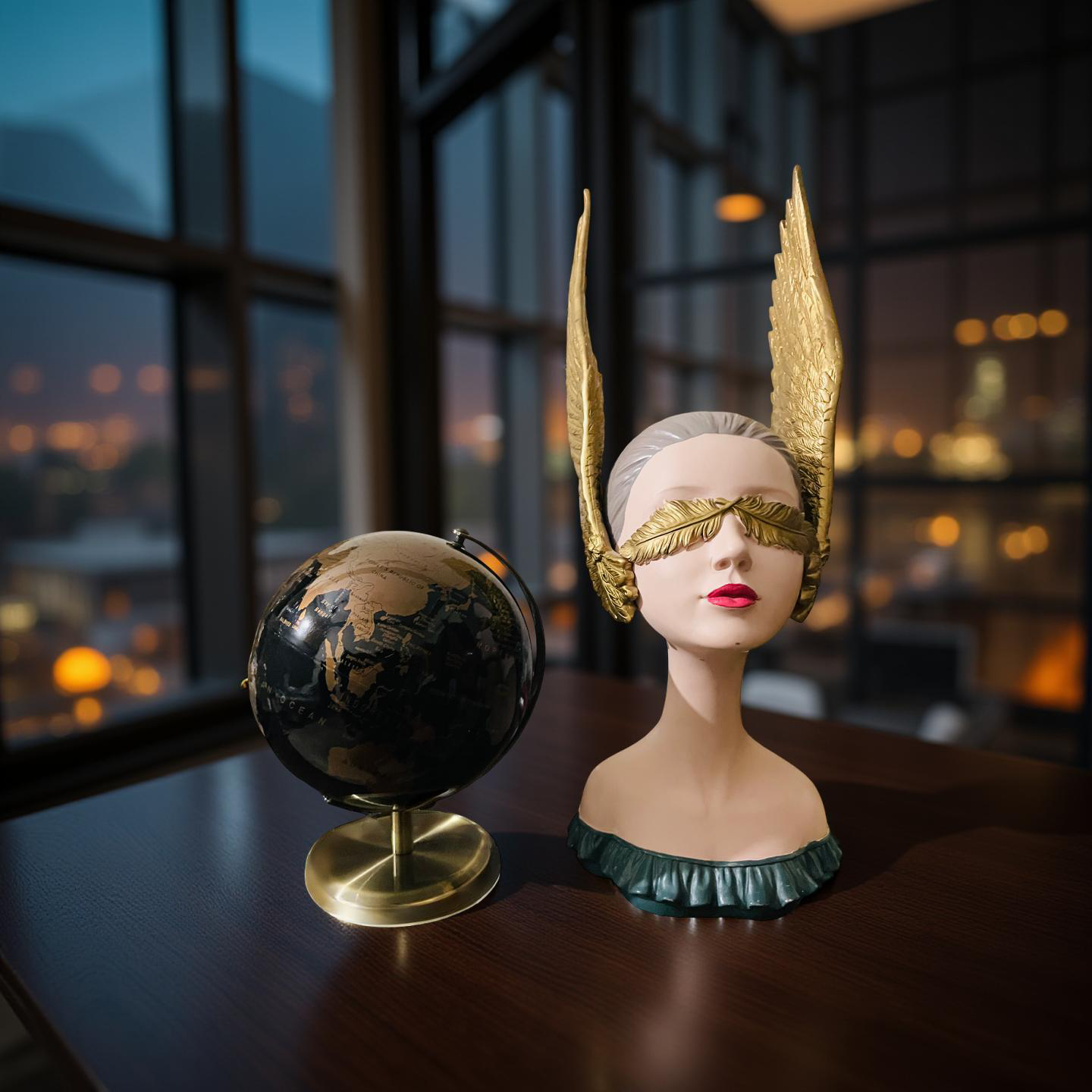 Blind Beauty β Modern Winged Muse Bust