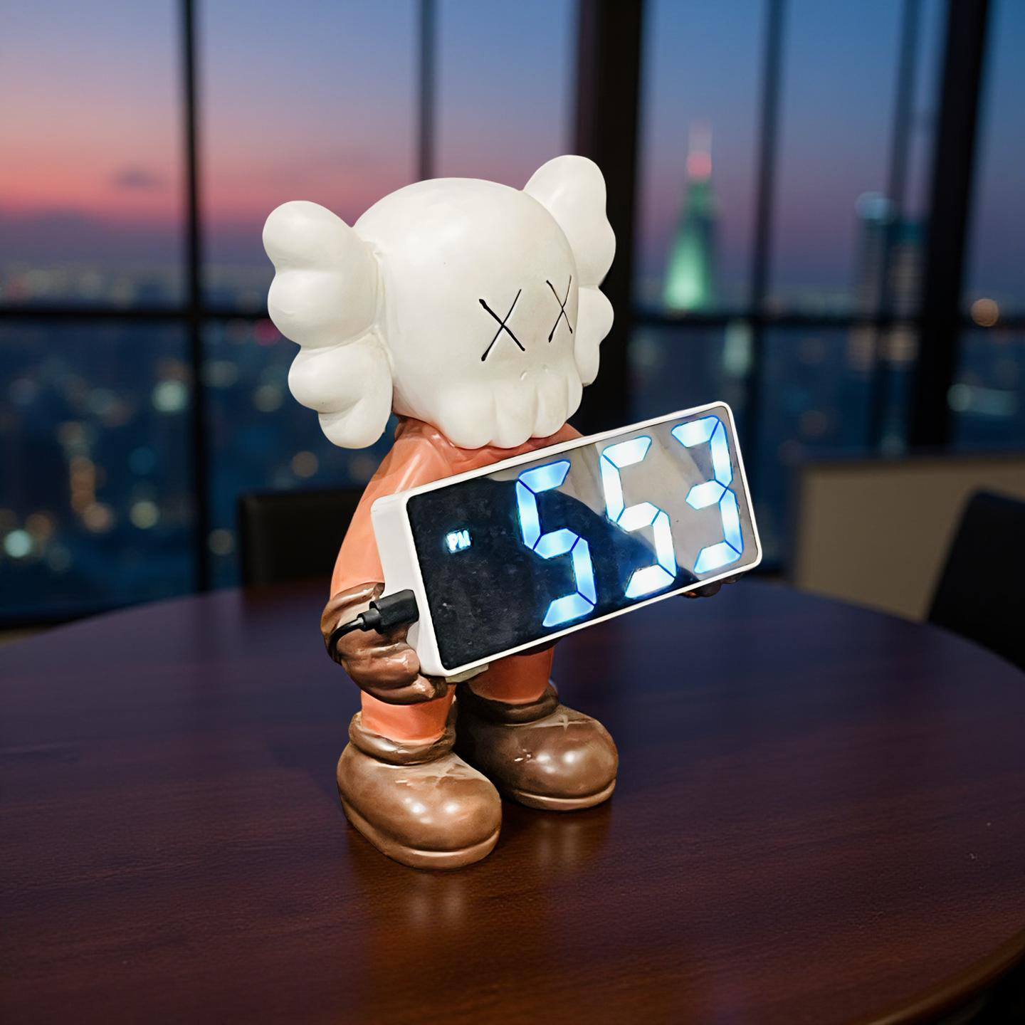 🕰️  KAWS-Inspired Digital Clock Sculpture