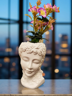 Floral Serenity Lady Face Planter
