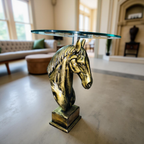 Golden Horse Head Coffee Table