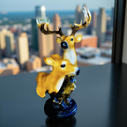 Golden Deer Duo – Couple Table Sculpture