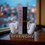 Abstract Thinker Bookends