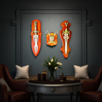 Sword and shield wall set