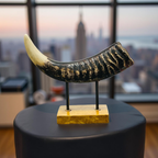 Rustic Elephant Horn Sculpture