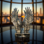 Celestial Wings – Angel Wing Bookends