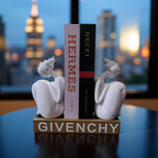 Abstract Thinker Bookends