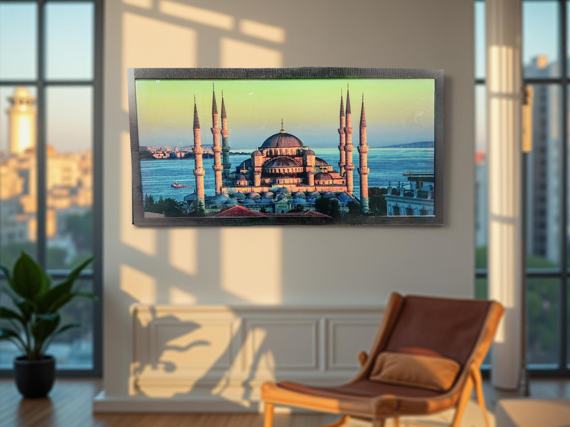 Sunset Serenity – Blue Mosque Istanbul Wall Frame