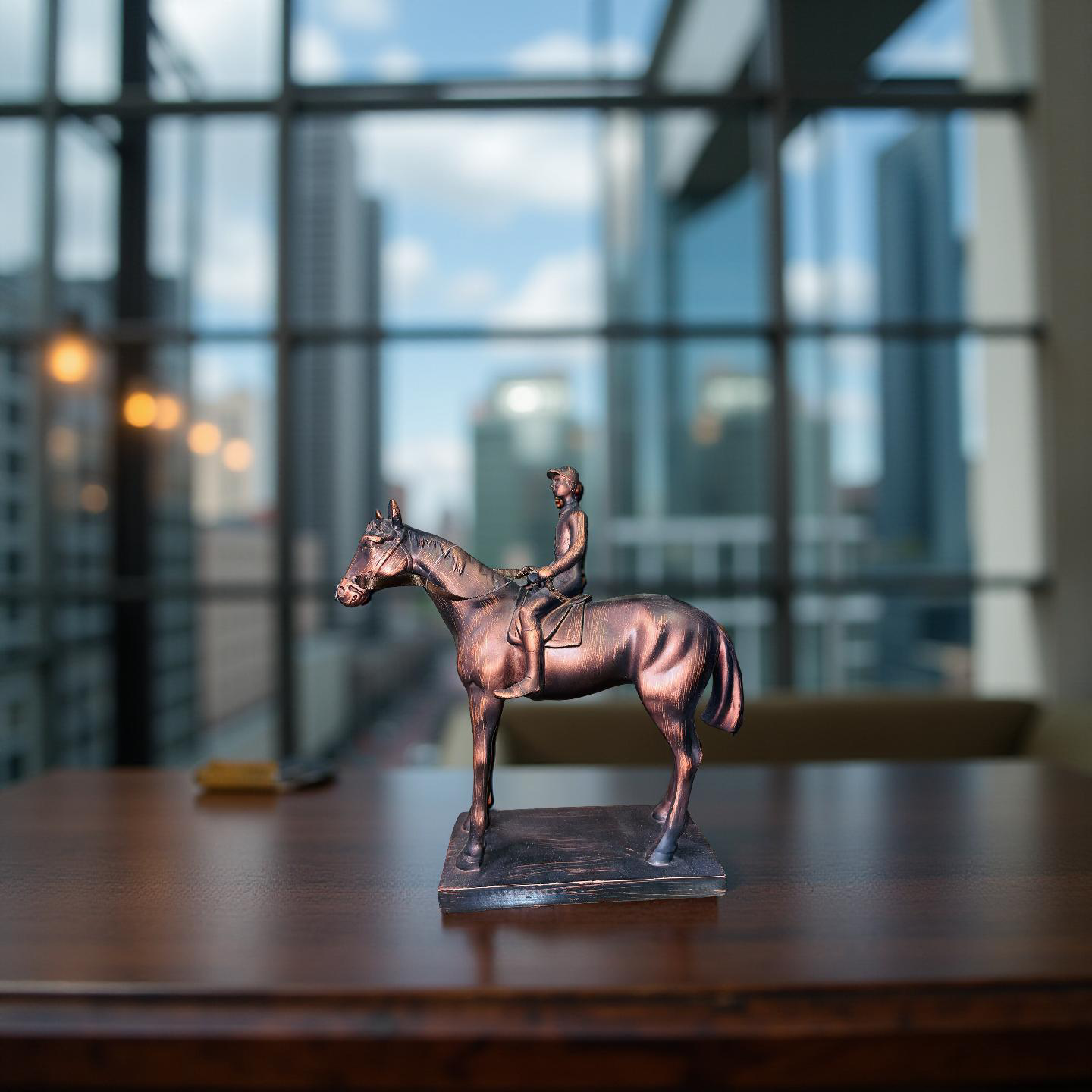 The Rider’s Pride – Resin Horse & Rider Sculpture