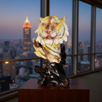 🐯 Majestic Tiger Bust Sculpture