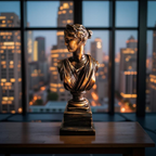 Diana of the Skyline – Marble Goddess Bust