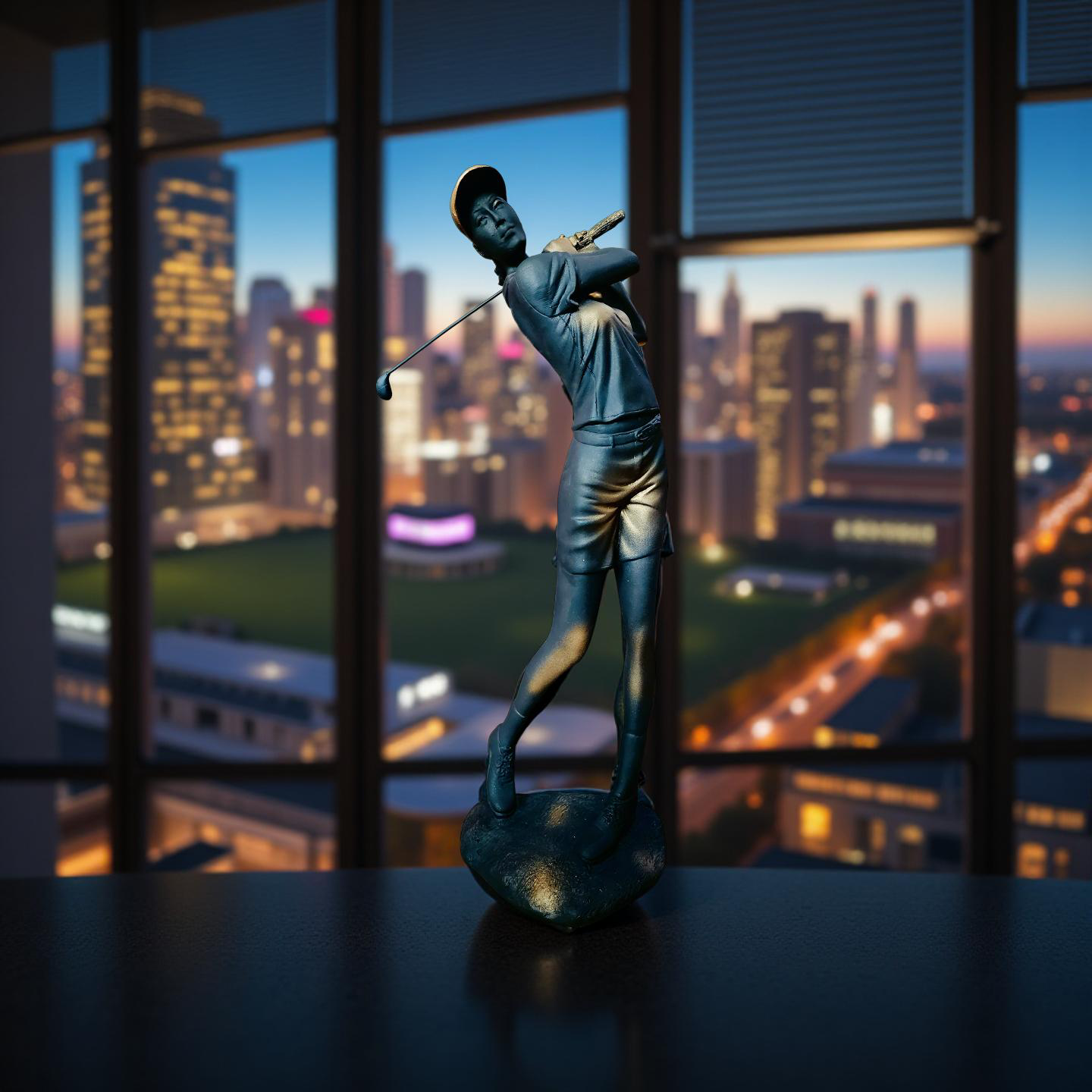 Golfer Swing Sculpture