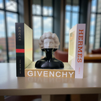 Resin Bust Bookend – Minimalist Face Sculpture