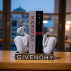 Abstract Thinker Bookends