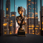 Diana of the Skyline – Marble Goddess Bust