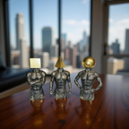 Geometric Thinkers Trio – Resin Figurines