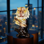 🐯 Majestic Tiger Bust Sculpture