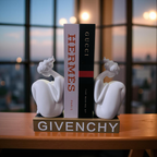 Abstract Thinker Bookends