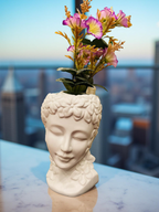 Floral Serenity Lady Face Planter
