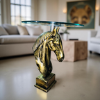 Golden Horse Head Coffee Table