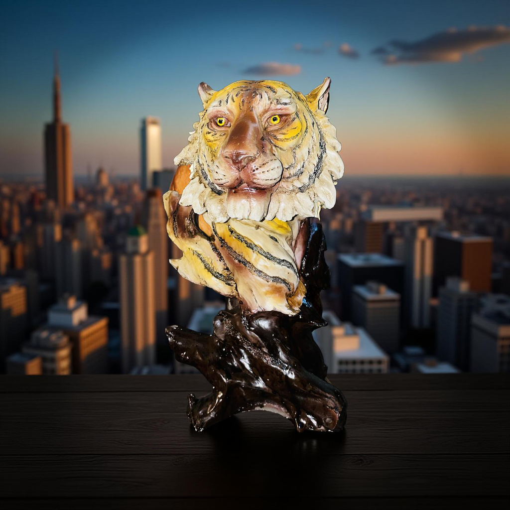 🐯 Majestic Tiger Bust Sculpture