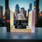 Resin Bust Bookend – Minimalist Face Sculpture