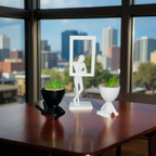 Abstract Thinker with Frame