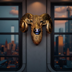 Alpine Guardian – Ram Head Wall Sculpture