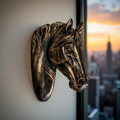 Regal Bronze Stallion – Wall Art Sculpture