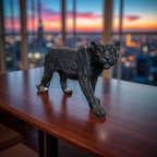 Majestic Black Panther Sculpture