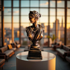 Diana of the Skyline – Marble Goddess Bust