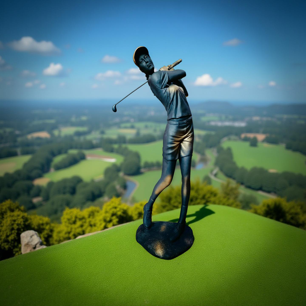 Golfer Swing Sculpture