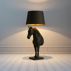 Noir Stallion – Horse Silhouette Table Lamp