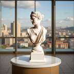 Diana of the Skyline – Marble Goddess Bust